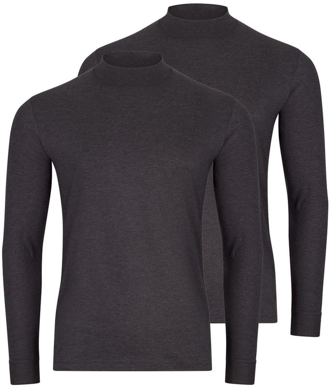 RAGMAN Heren longsleeve 2 pack Basic