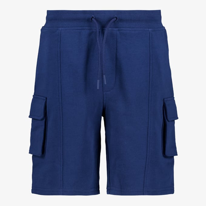 Unsigned jongens cargo sweatshort blauw - Maat 170