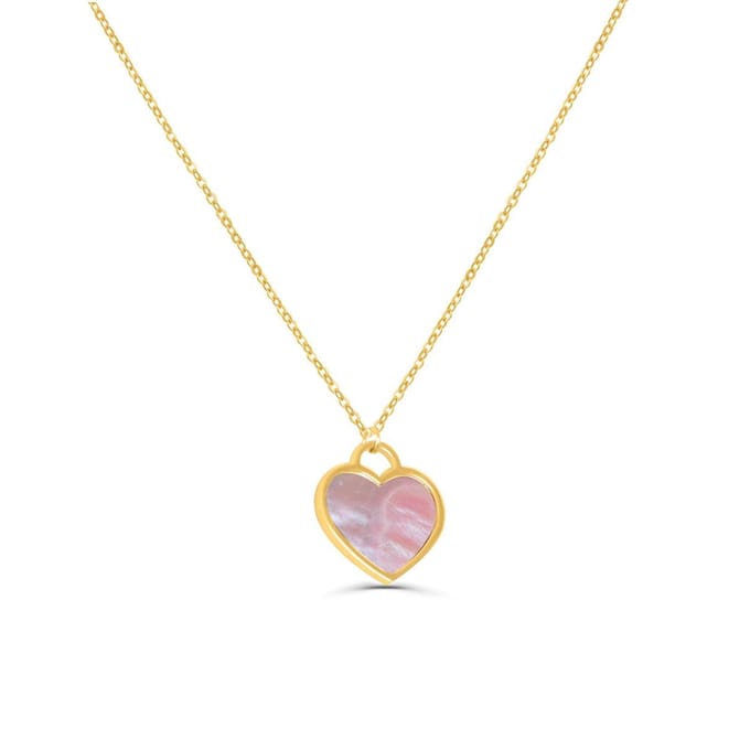 Victorious Dames Ketting Goud – Roze Hart – 45 t/m 50 CM