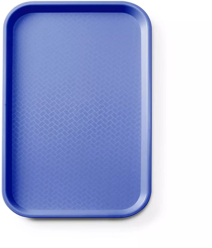 AmerBox Fastfooddienblad – Polypropyleen – GN 1/1 – Antislip – Blauw – 530x325 mm