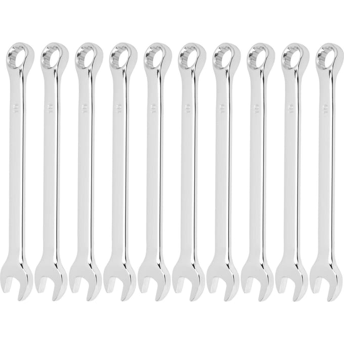 10 Stuks Steeksleutelset Open Einde Dubbel Doel Ratelend Handgereedschap Industriële Benodigdheden 10mm gray