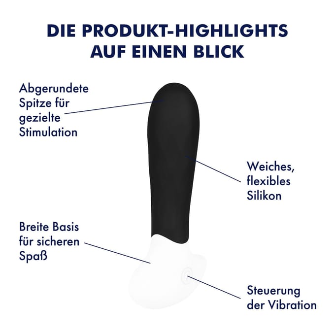 EIS, vibrator, anaal vibrator, 'butt plug met structuur, 12 cm', huidvriendelijke siliconen, oplaadbaar