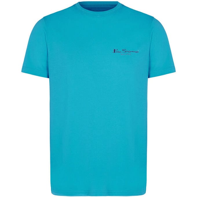 Ben Sherman Heren Aqua T-Shirt
