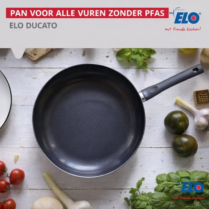 Pan voor alle warmtebronnen 20 cm zonder PFAS Elo Ducato