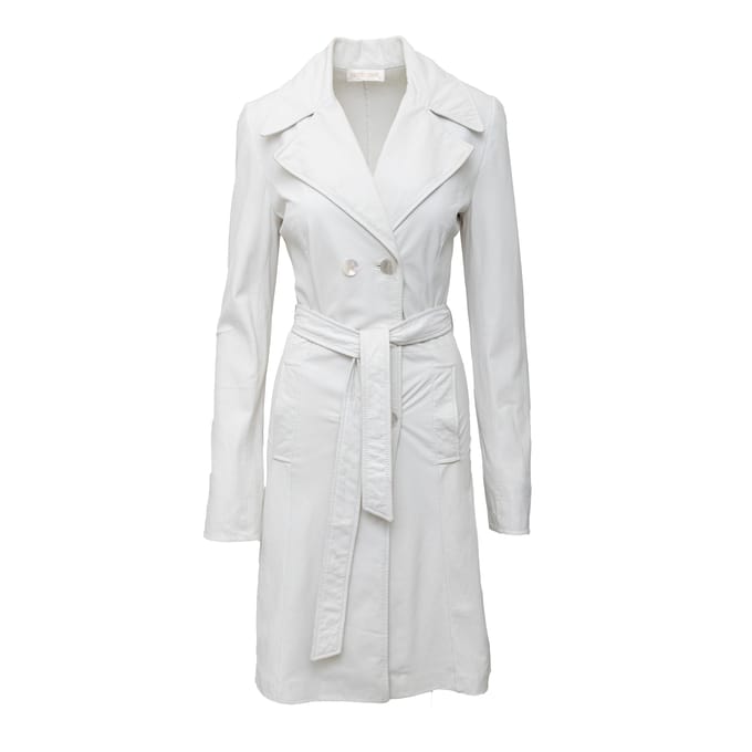 Roberto Cavalli lange leren jas - jaren 2000