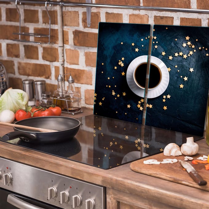 TMK ArtDeko - Snijplank - Glas - 2x 30x52 cm - Koffie