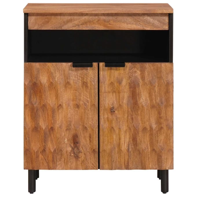 vidaXL - Dressoir - Acacia - Bruine - Afwerking - 60 - x - 33 - x - 75 - cm