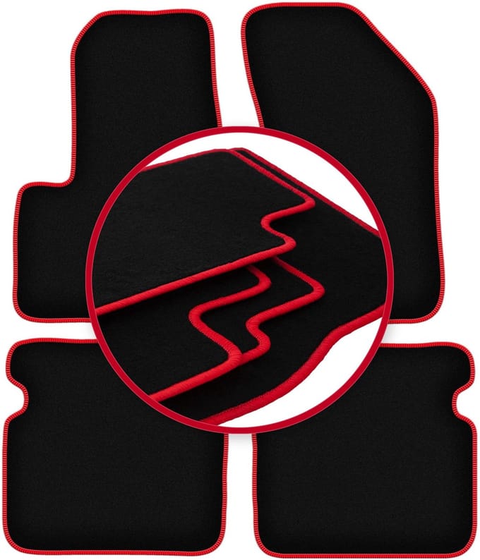 CARLUX-RED automatten voor: Dodge Avenger sedan (2007-2015)