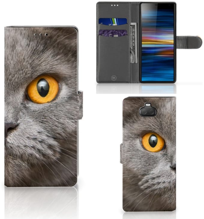 Telefoonhoesje met Pasjes Sony Xperia 10 Britse Korthaar