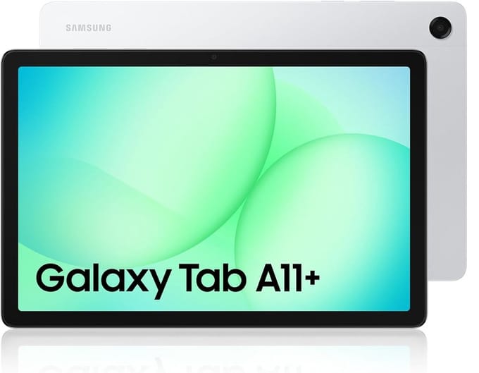 Samsung Galaxy Tab A11 Plus - Android Tablet - 11 inch - 5G - 8GB RAM Zilver