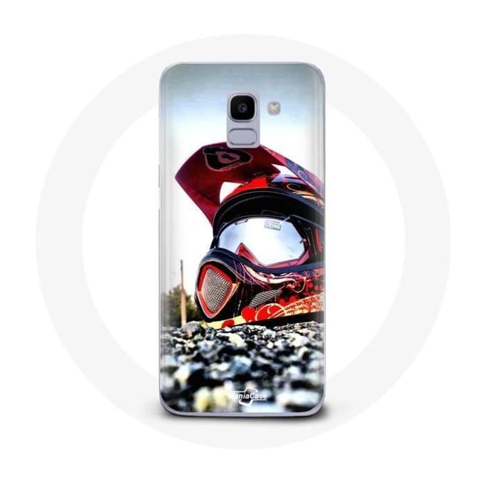 Case voor Samsung Galaxy J6 2018 Moto Crosshelm