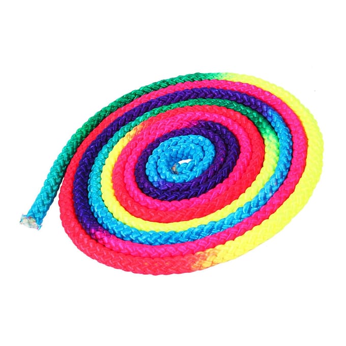 Regenboogkleur Ritmische Gymnastiek Touw Massief Wedstrijd Kunst Trainingstouw red