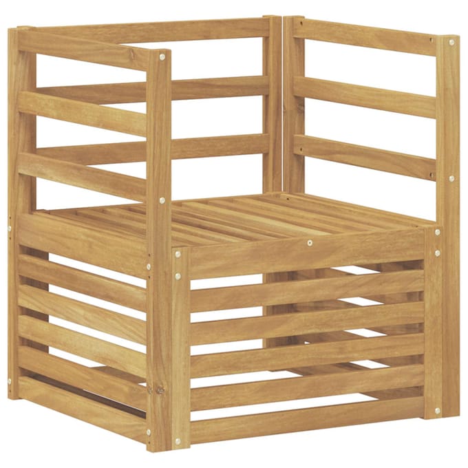vidaXL - Buiten - bank - set - Massief - Acacia - Hout - Wit