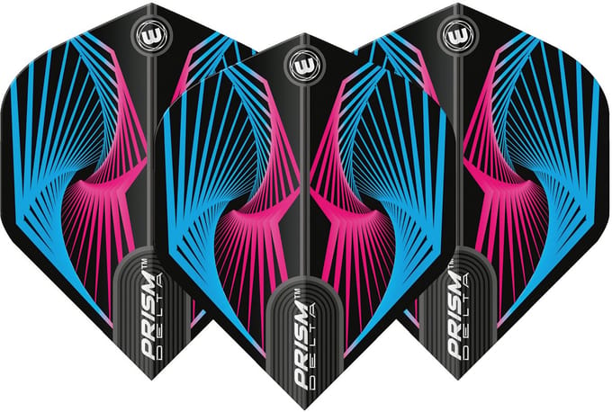 Winmau Prism Delta Wave Blue & Pink - Dart Flights