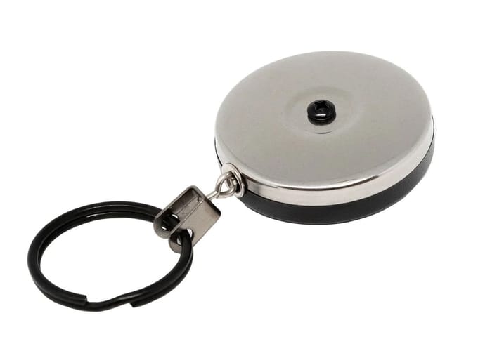 Key-Bak 2 Inch EDC Retractor #4 Stainless Steel Chain