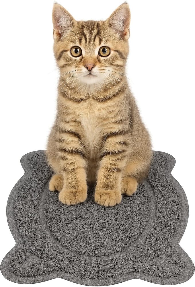 KATTENBAKMAT RANDY GRIJS 58,5x38x0,4CM