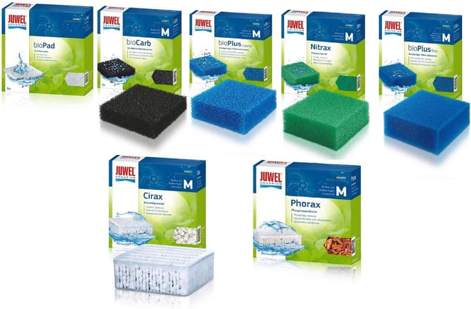 Juwel - Filter spons set - compact (M) - 5 soorten + Cirax + Phorax