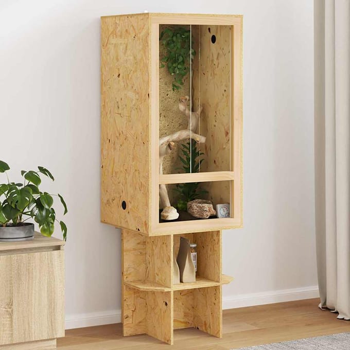 vidaXL Terrarium Bruin 50 x 50 x 150 cm OSB
