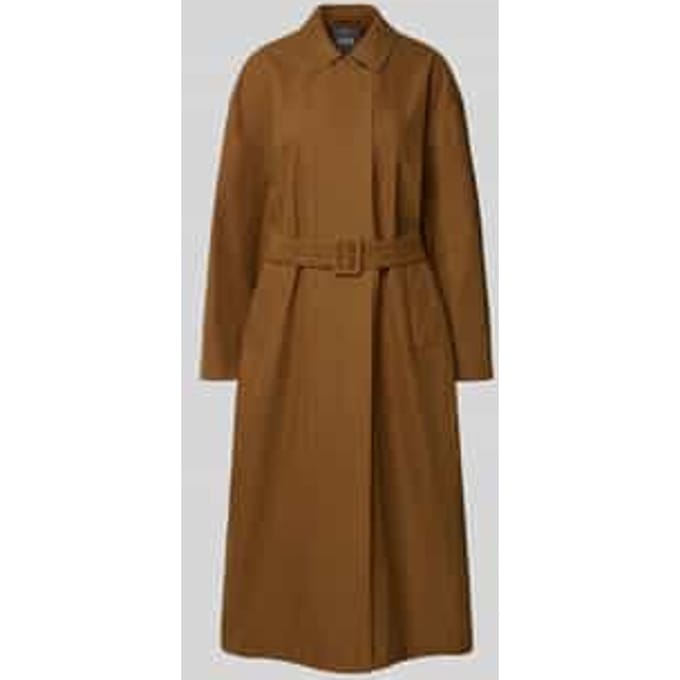 Regular fit trenchcoat van katoenmix, model 'ALIBI'