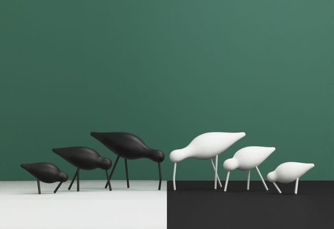 Normann Copenhagen Shorebird Vogel Decoratie Medium Black/black