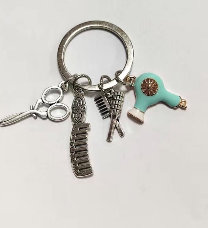 Sleutelhanger Kapperset Fohn (Mintgroen )