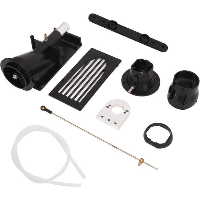 40MM Afstandsbedieningsboot Jet Pusher Oversized Kaliber Pomp Jet Water Pusher Boot Thruster Zwart zwart