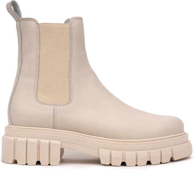 Omnio loreta chelsea boots dames beige leer