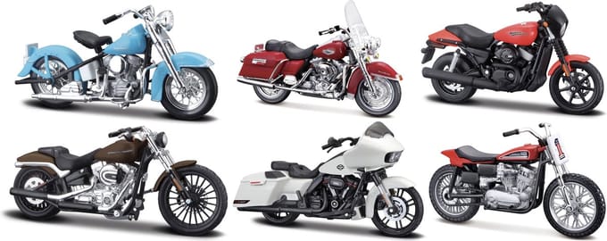 Harley-Davidson - Set no: 40 [6 Stuks schaal 1:18]