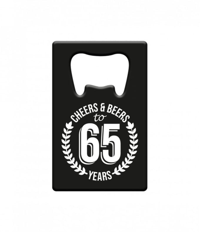Paperdreams - Metal beer opener - 65 jaar