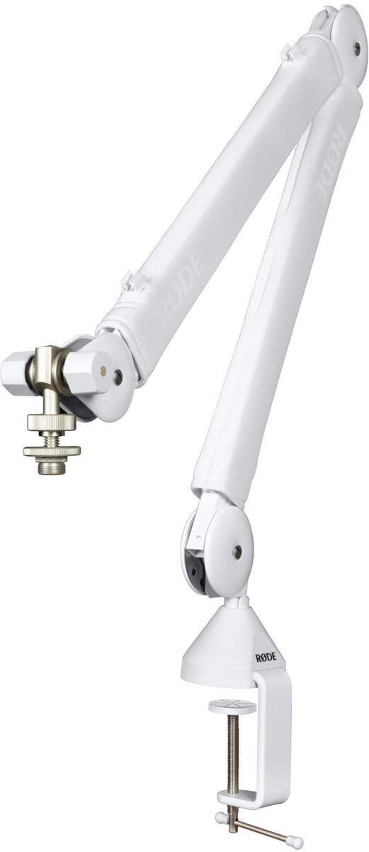 RØDE PSA1+ Studio Arm – Wit – Professionele Microfoonarm met Interne Demping & Kabelmanagement