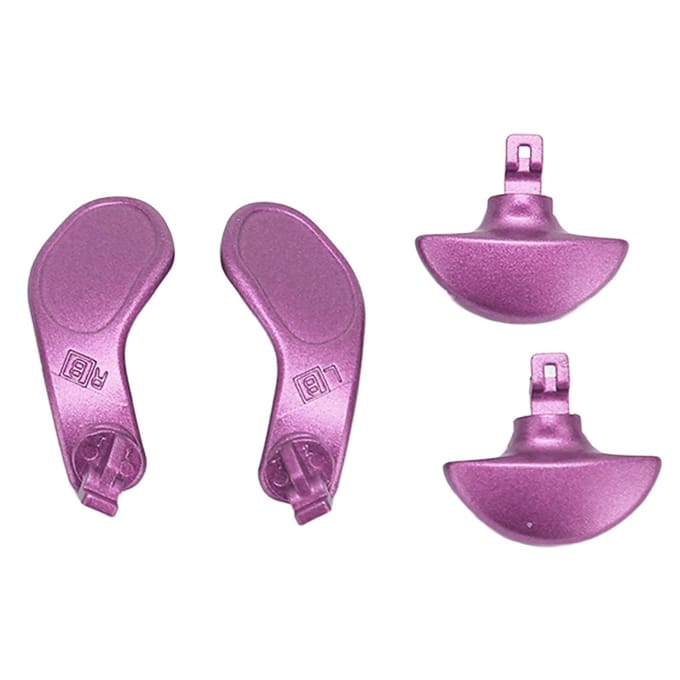 4pcs Palettes Arrière de Manette de Jeu Remplacement Professionnel Boutons Arrière Métalliques pour PS5 Edge argenté