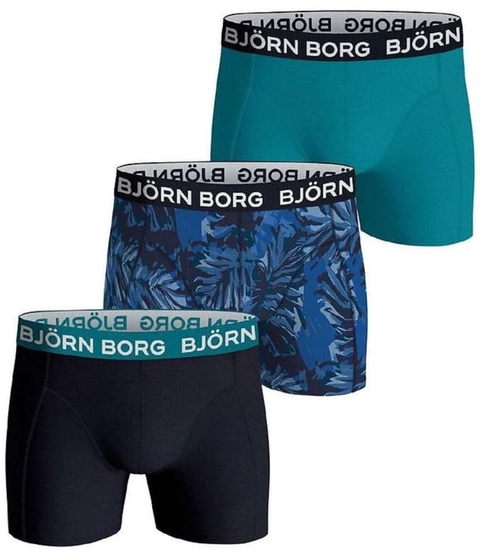Björn Borg - Jongens - Boxershort Core 3-Pack - Blauw/Multicolour/Zwart - Maat 146-152