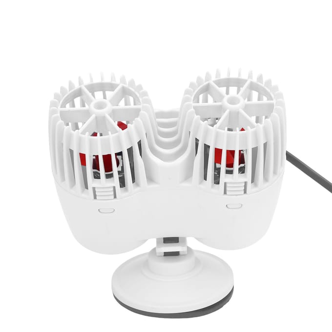Aquariumcirculatiepomp Ultrastille hoge waterstroom Stevige structuur Dubbele kop Wave Maker-pomp voor white