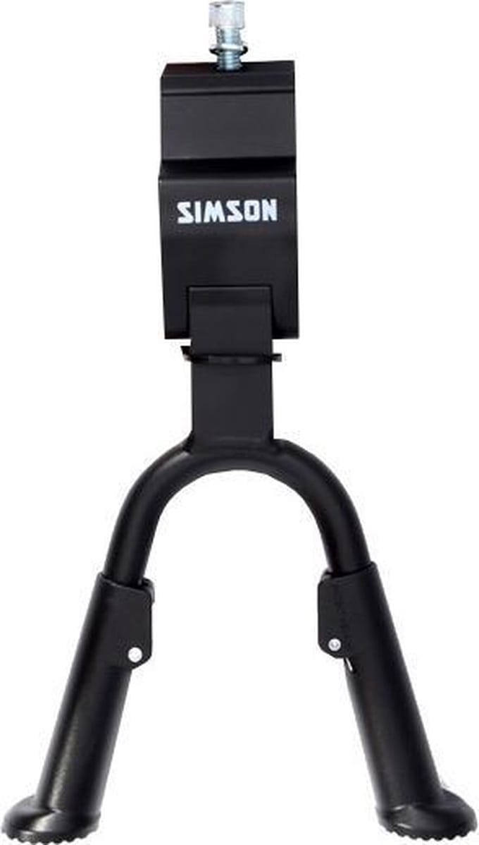 Simson Dubbele fietsstandaard - verstelbaar - brede plaat - zwart