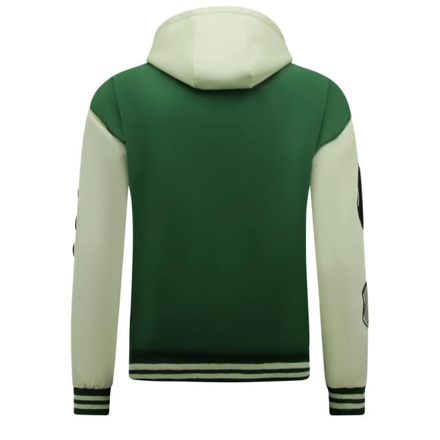 College Jack Heren Oversized met Capuchon - 8630 - Groen