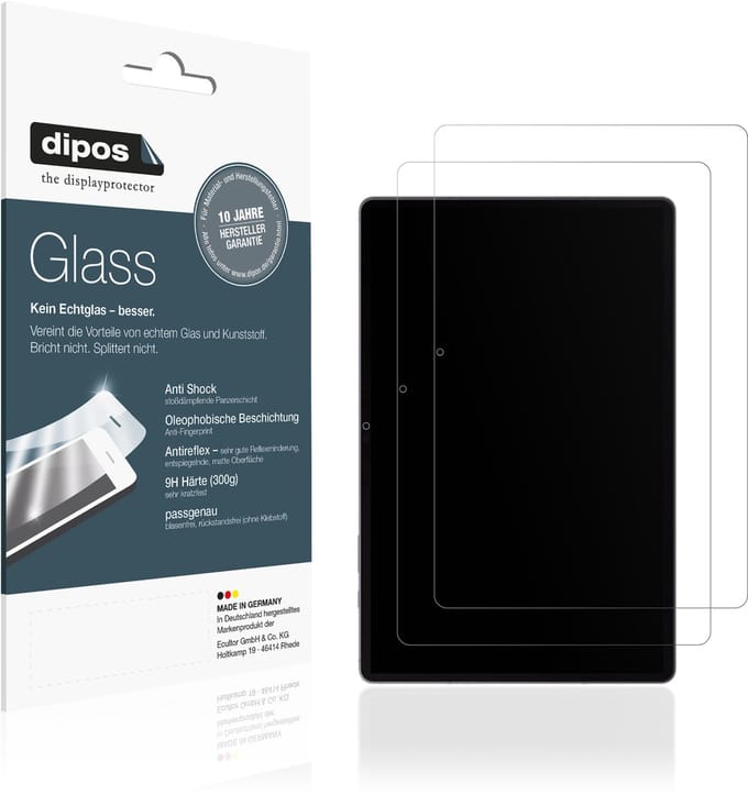 dipos – 2x Matte Pantserfolie geschikt voor Samsung Galaxy Tab S10 FE Plus | 9H Screenprotector