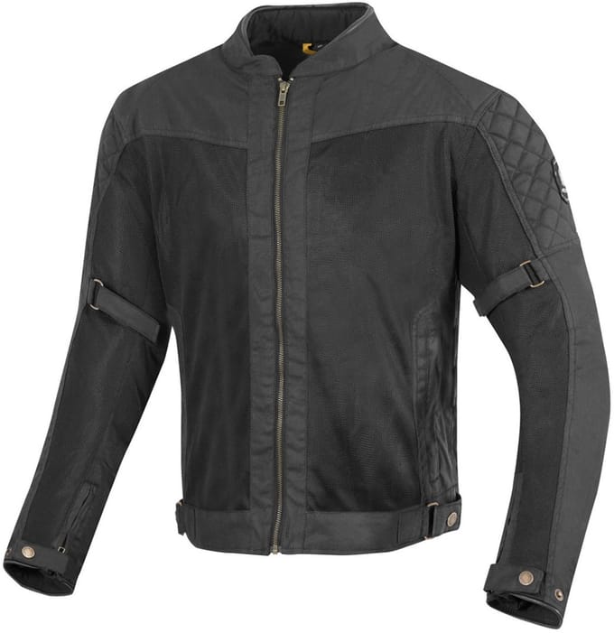 Merlin Chigwell Lite Zwart Wax Motorjas - Jas
