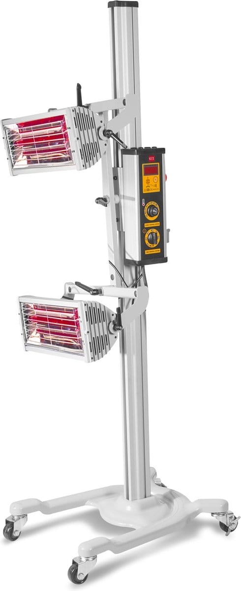 Mobiele infrarood lakdroger 2000W 2 stralers MW Tools LD2