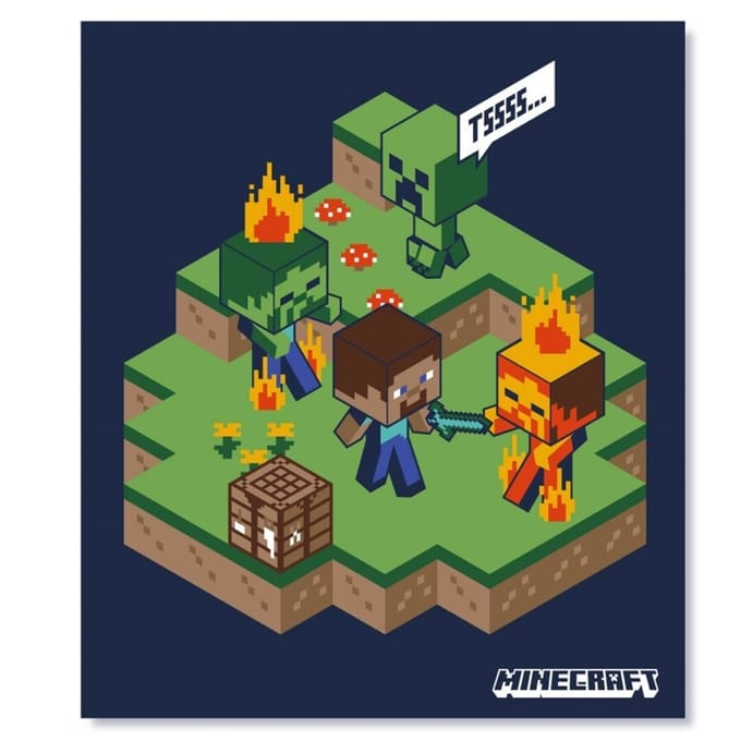 Minecraft Fleeceplaid Blaze - 110 x 140 cm - Polyester
