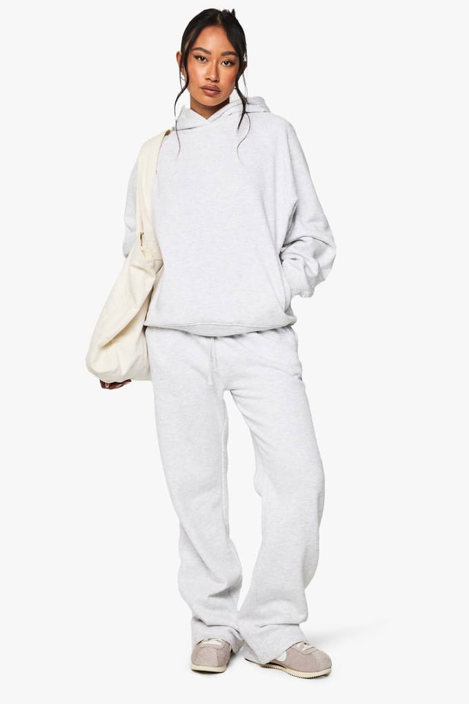 boohoo Dames Raglan naad Oversized Hoodie | Asgrijs | Maat: XL