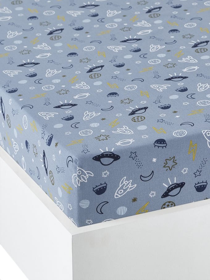 Vertbaudet Hoeslaken kinderbed KOSMOS