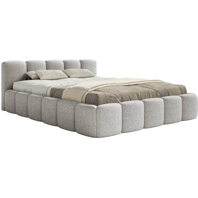 Bedframe Chloe laag 200 x 200 cm chenille | NADUVI Collection