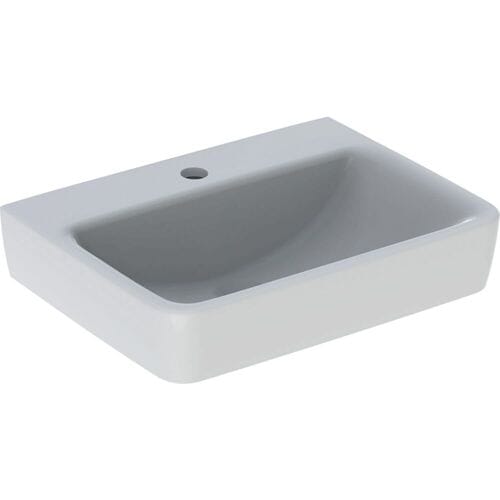 Geberit Renova Plan hand-rinse basin 50 cm with tap hole in the middle, without overflow 501.629.00.1