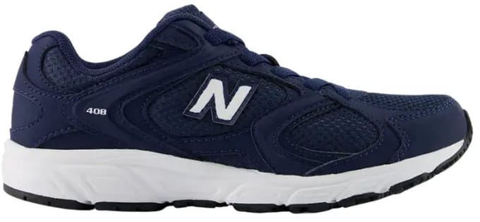 New balance 408 bungee lace in de kleur marine.