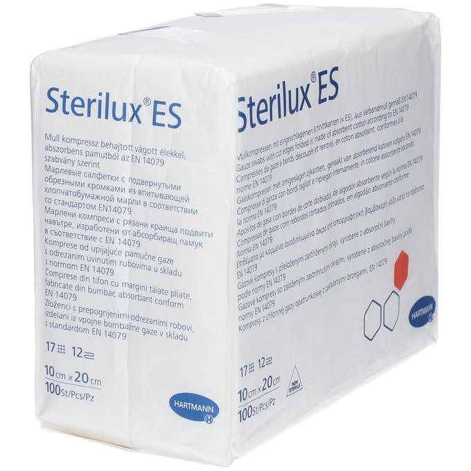Hartmann Sterilux ES Kompres 12 Lagen 10 x 20cm 418810 100 Compressen