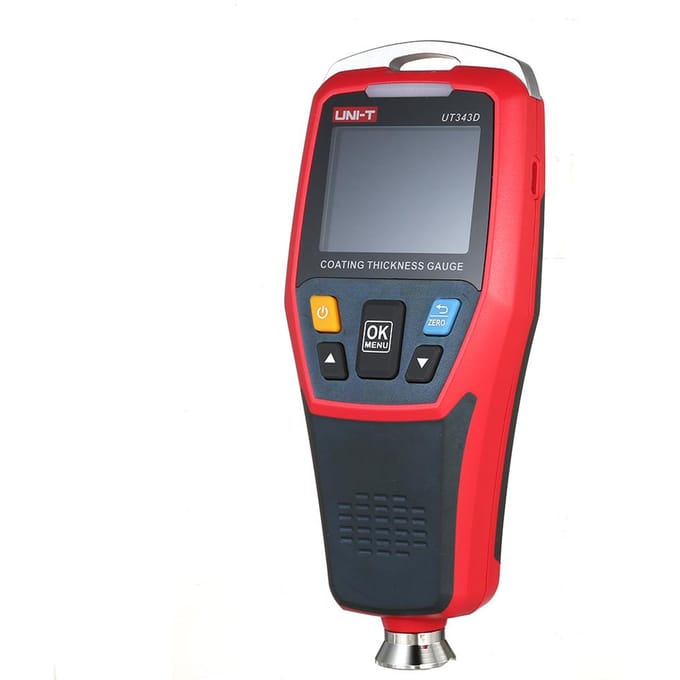 Jauge de revêtement numérique UNI-T UT343D Testeur d'épaisseur avec fonction de données USB Détecteur de voiture gray
