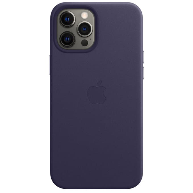 Leather Backcover MagSafe voor de Apple iPhone 12 Pro Max - Deep Violet
