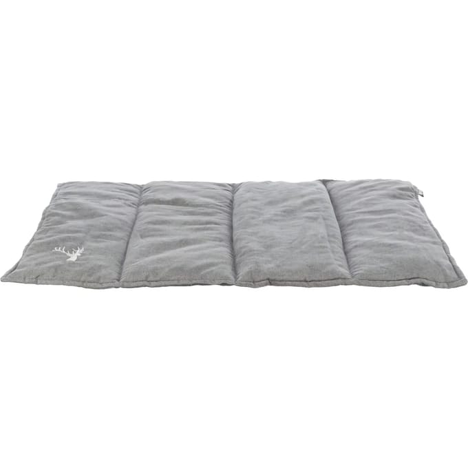 Hondendeken Trixie - Compact Reisdeken 100x70cm - Geweven Velours, Slipvast, Grijs