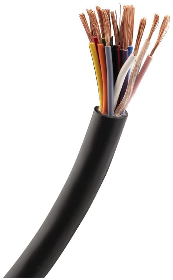 Kabel 13-aderig - EU - 11*0.75 + 2*1.5 - Prijs per meter - Volle rol = 50 meter