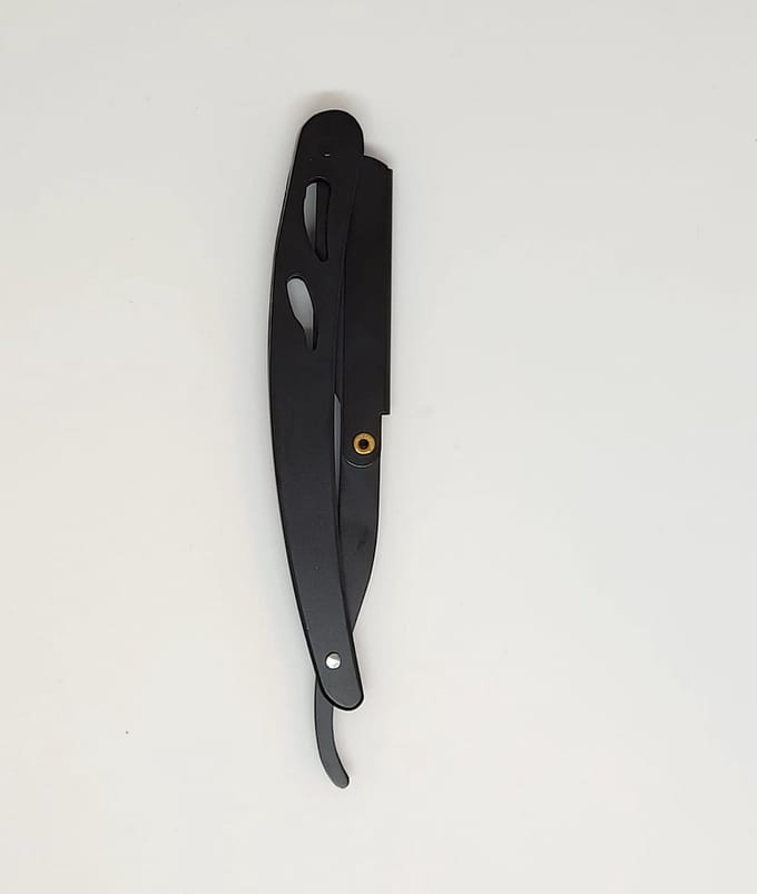 Jumada's - 10 Double edge scheermesjes in scheermes houder - barbiersmes - barber - razor - knife - kapper mes - baardontharing - gezichtsontharing - scheerapparaat - uitklapbaar scheermes - shavette - luxe scheermes